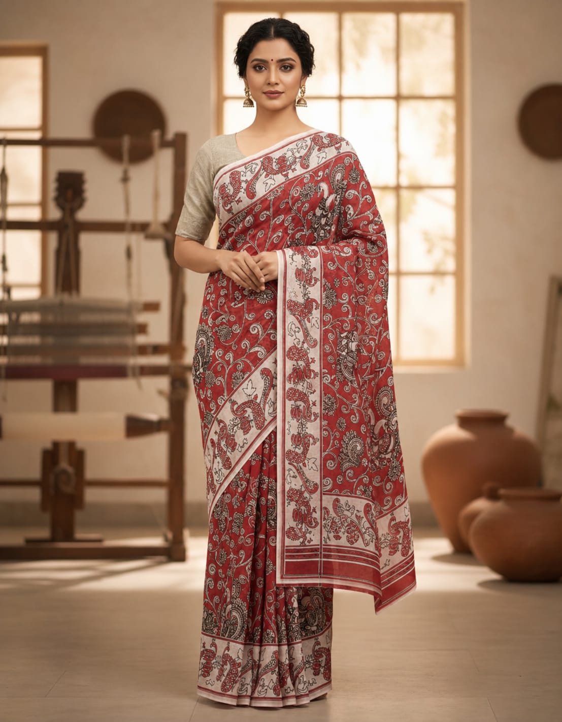Mul Cotton Saree
