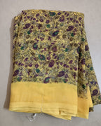 Georgette Rim Zim Saree  with Border Blouse