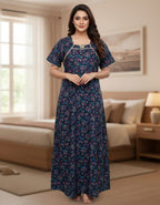 Cotton Pipping Nighty