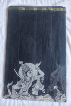 Kalamkari Kota Cotton Saree with contrast blouse
