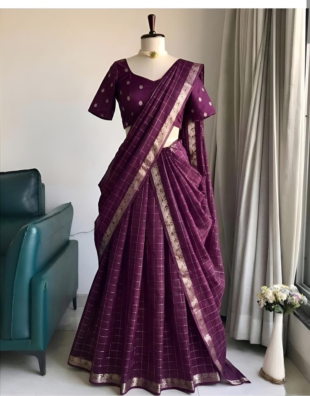 Pure vintage viscose Lehenga with dupatta