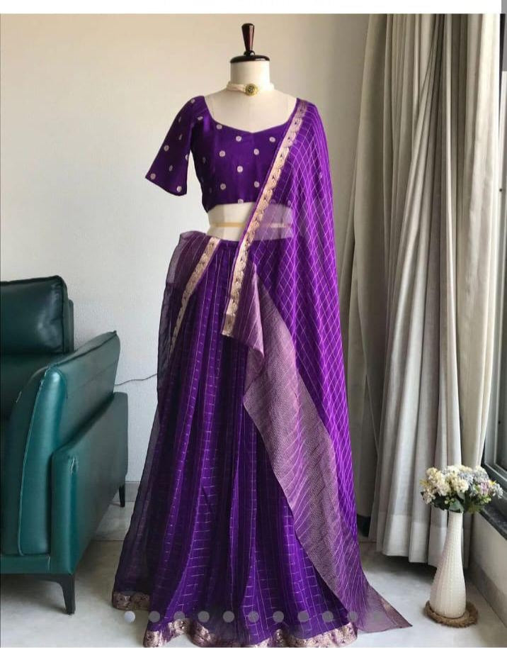 Pure vintage viscose Lehenga with dupatta