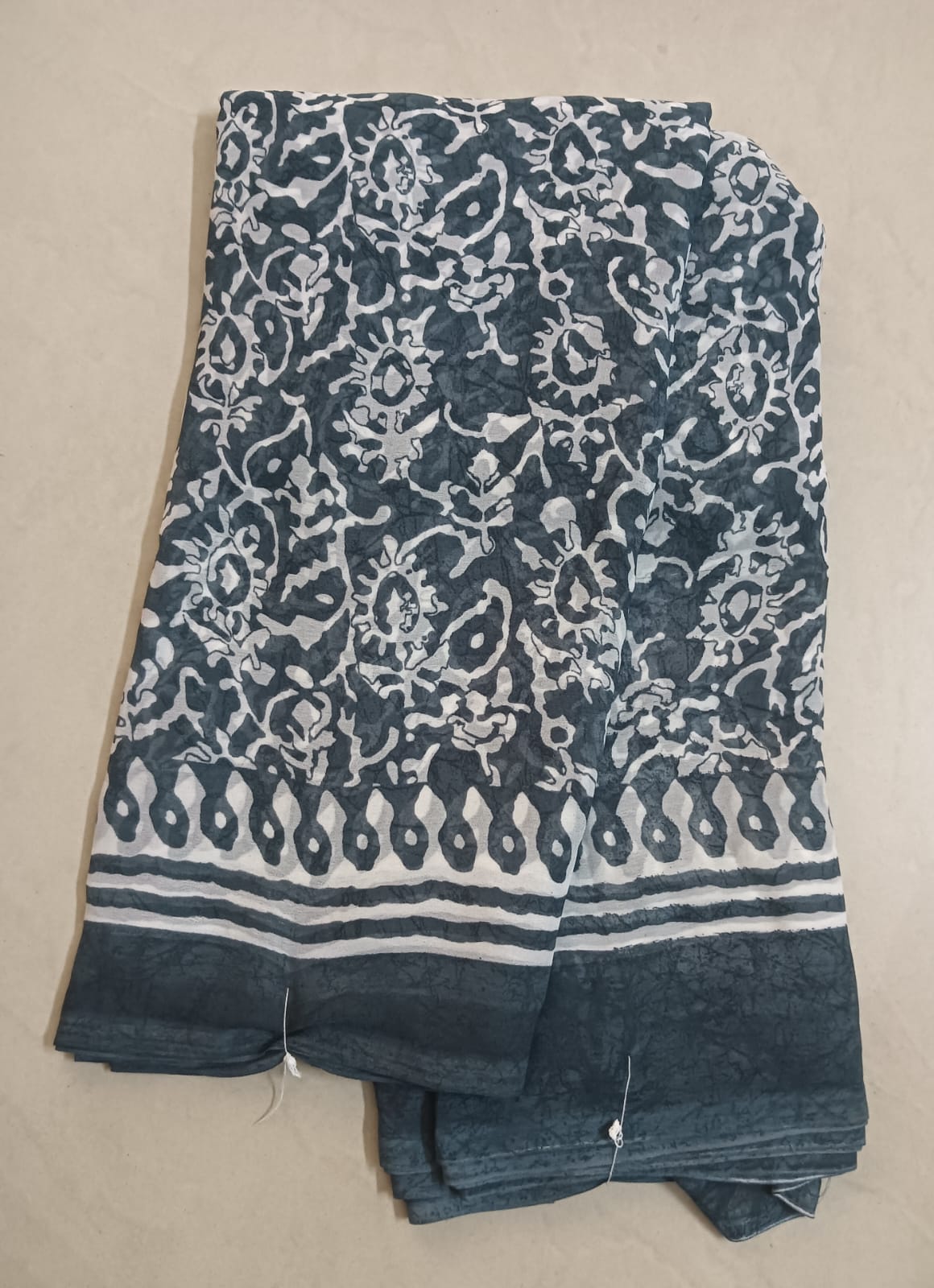 Georgette Zara Saree with contrast blouse