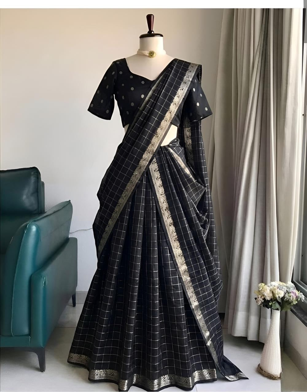 Pure vintage viscose Lehenga with dupatta