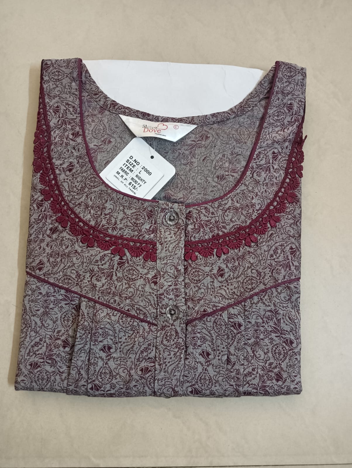 Spun Nighty with pocket