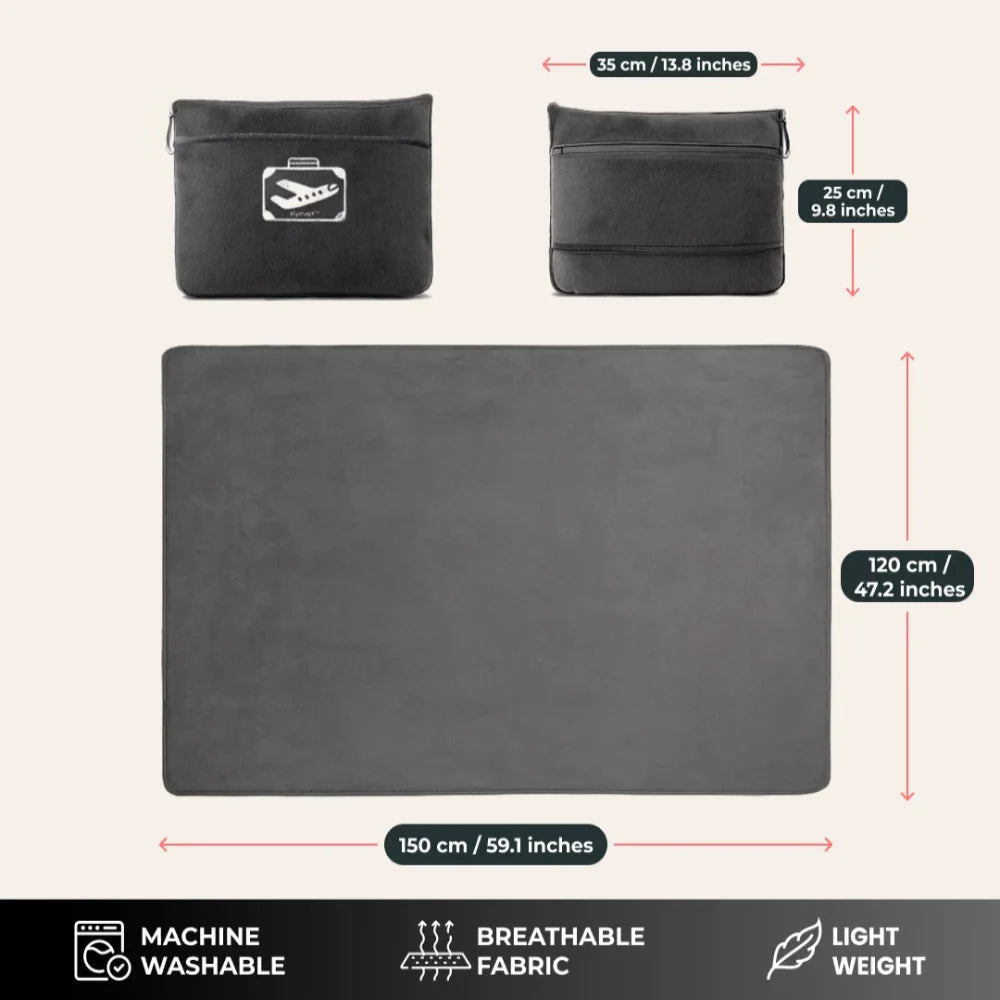 FlyHugz® Blanket & Comfort Bag