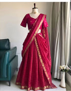 Pure vintage viscose Lehenga with dupatta