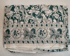 Mul Cotton saree with border colour blouse