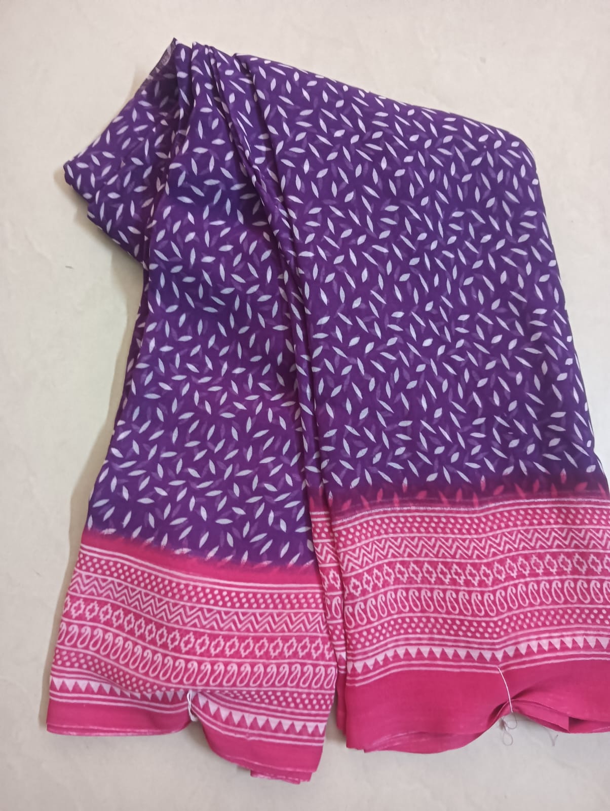 Georgette Zara Saree with contrast blouse