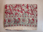 Mul Cotton saree with border colour blouse