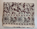 Mul Cotton saree with border colour blouse