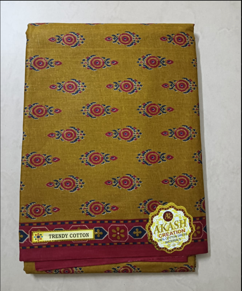 Mayur Trendy Cotton Unstitched 3PC Dress Material