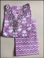 Cotton 2pc set kurthy and pant