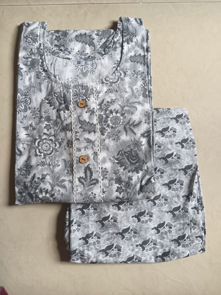 Cotton 2pc set kurthy and pant