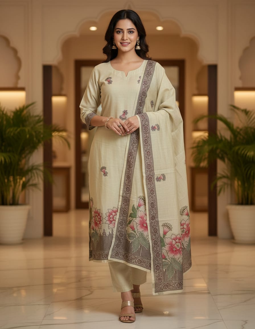 3 Piece Jamdani Salwar Suit Dress