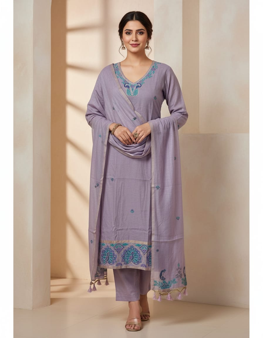 3 Piece Jamdani Salwar Suit Dress