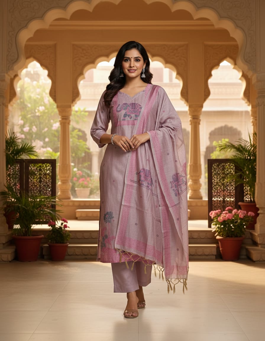 3 Piece Jamdani Salwar Suit Dress