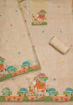 Muga Cotton 3 Piece Jamdani Salwar Suit Dress Material