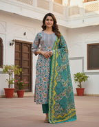 Pure Cotton Jaipuri 3PC Set