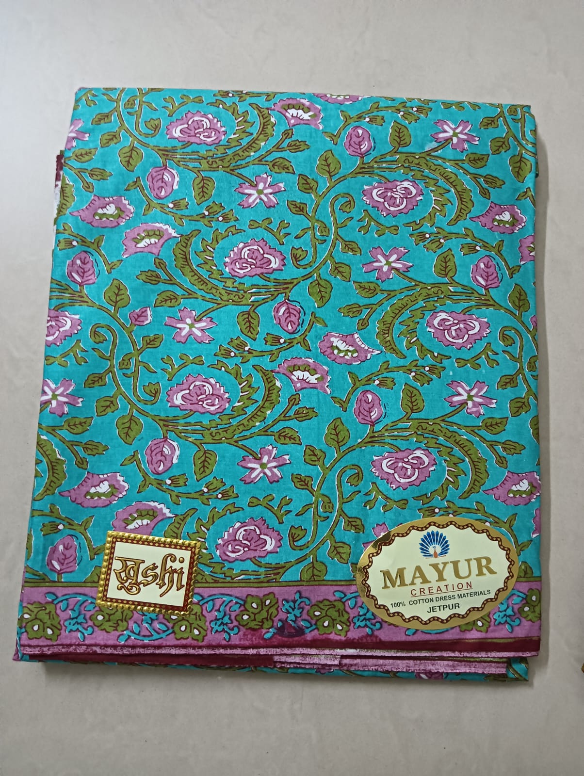 Mayur Trendy Cotton Unstitched 3PC Dress Material