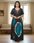 Cotton Pipping Nighty