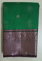 Handloom  Dharmavaram Soft silk saree with contrast blouse