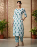 Cotton 2pc set kurthy and pant