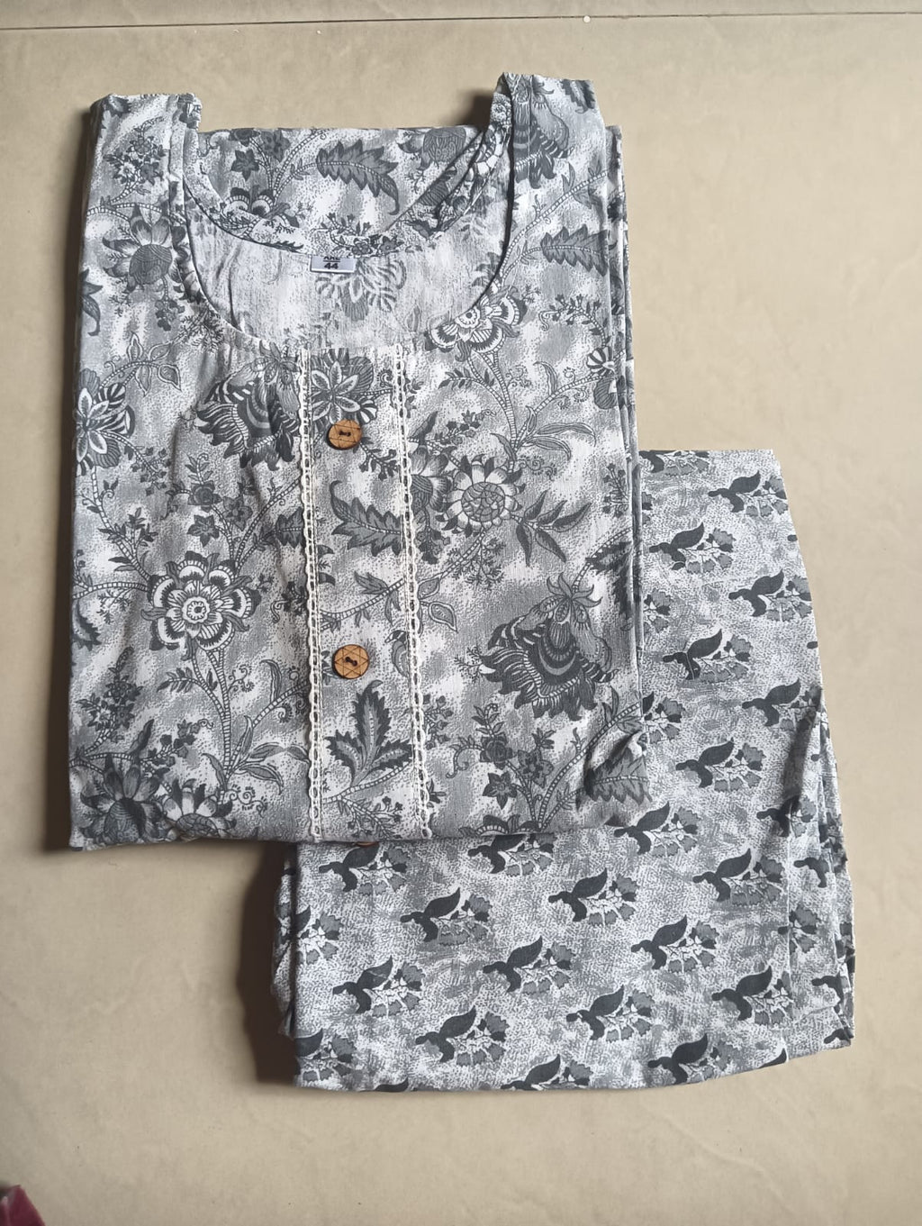 Cotton 2pc set kurthy and pant