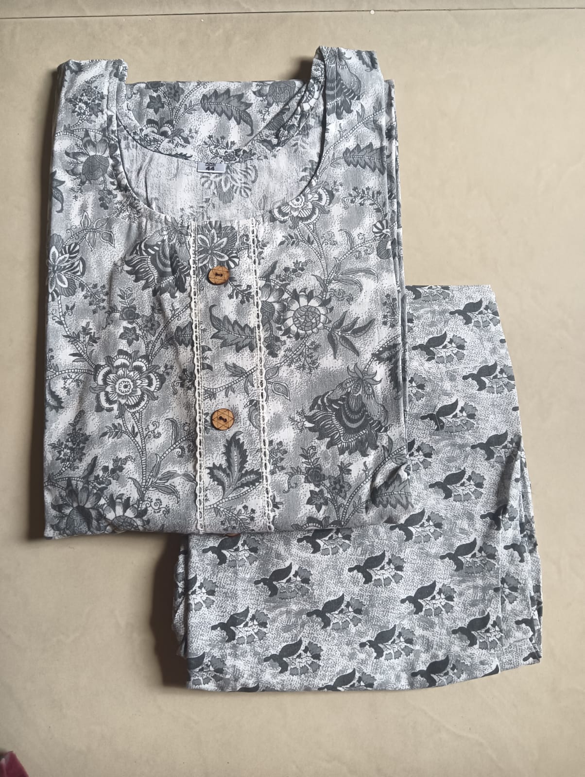 Cotton 2pc set kurthy and pant