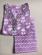 Cotton 2pc set kurthy and pant
