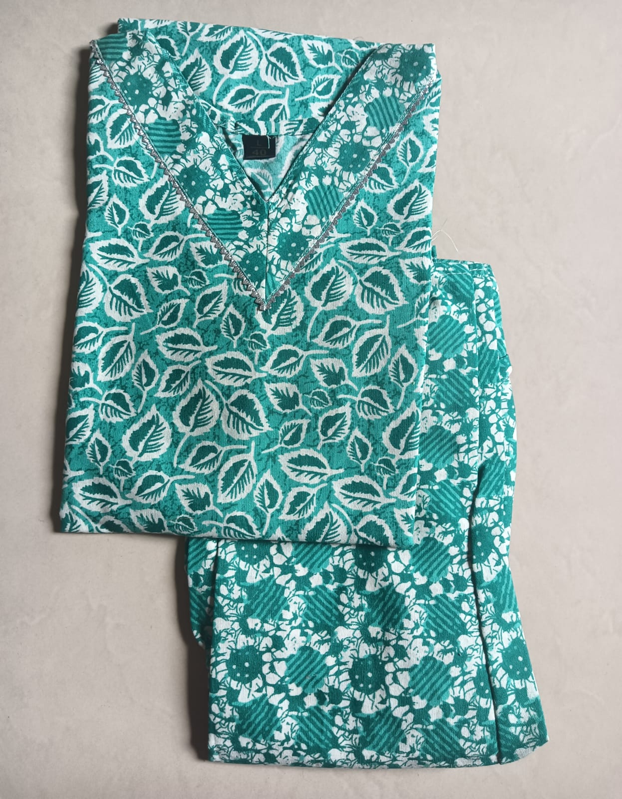 Cotton 2pc set kurthy and pant