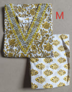 Cotton 2pc set kurthy and pant