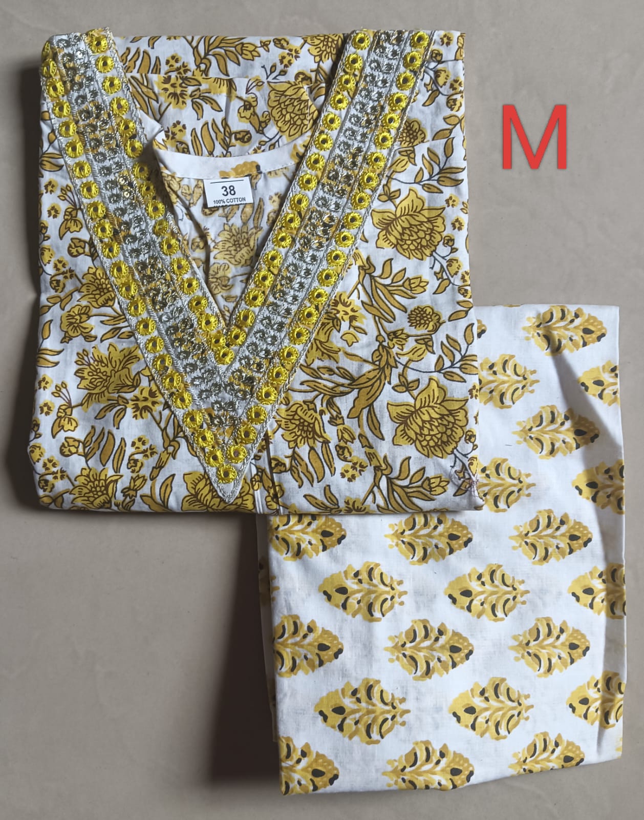 Cotton 2pc set kurthy and pant