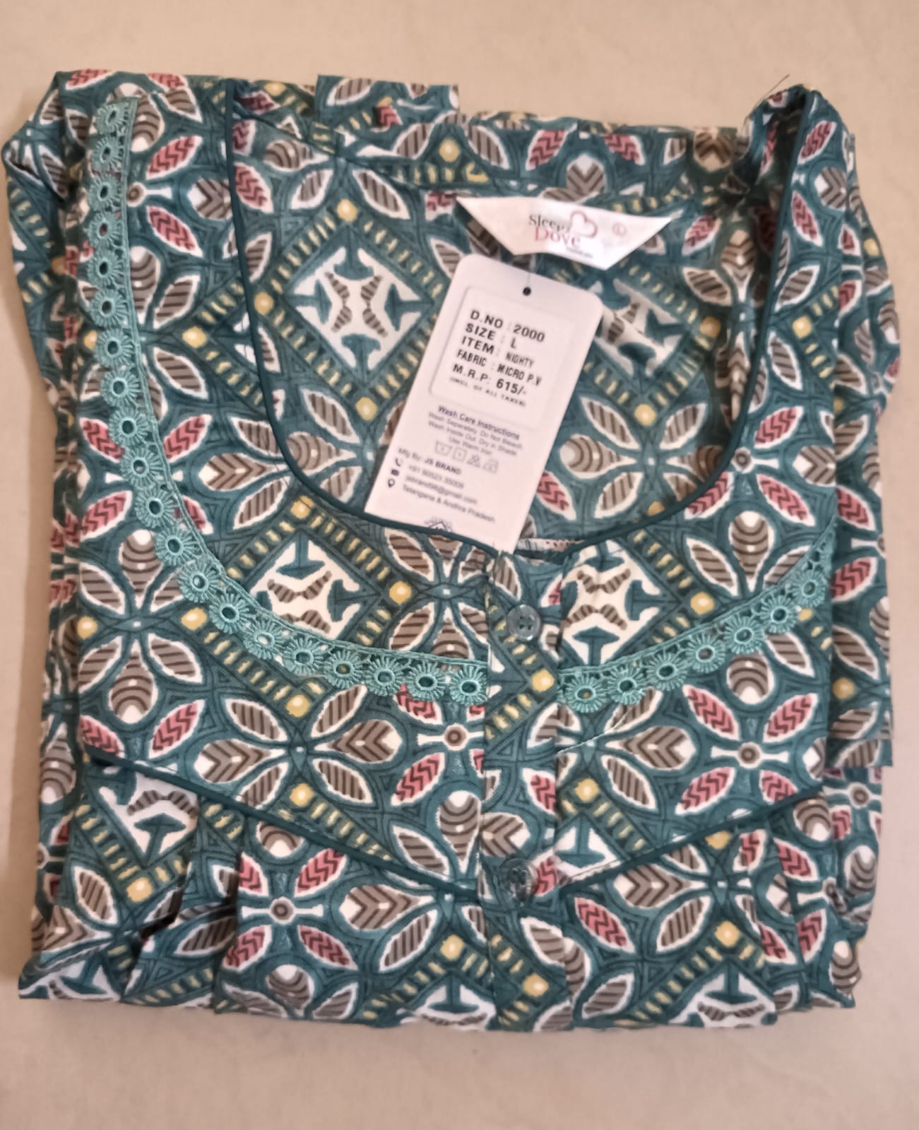 Spun Nighty with pocket