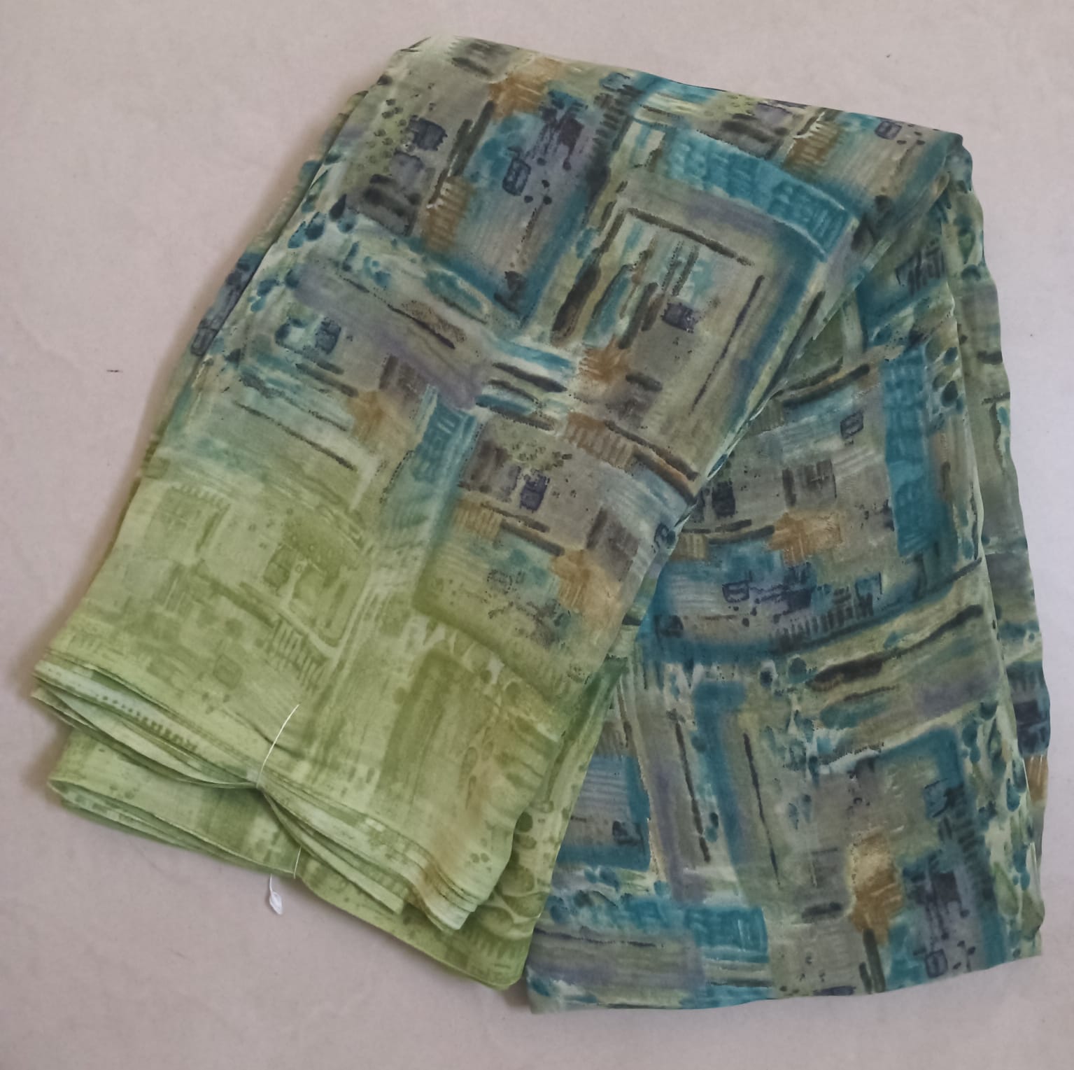 Georgette Zara Saree with contrast blouse