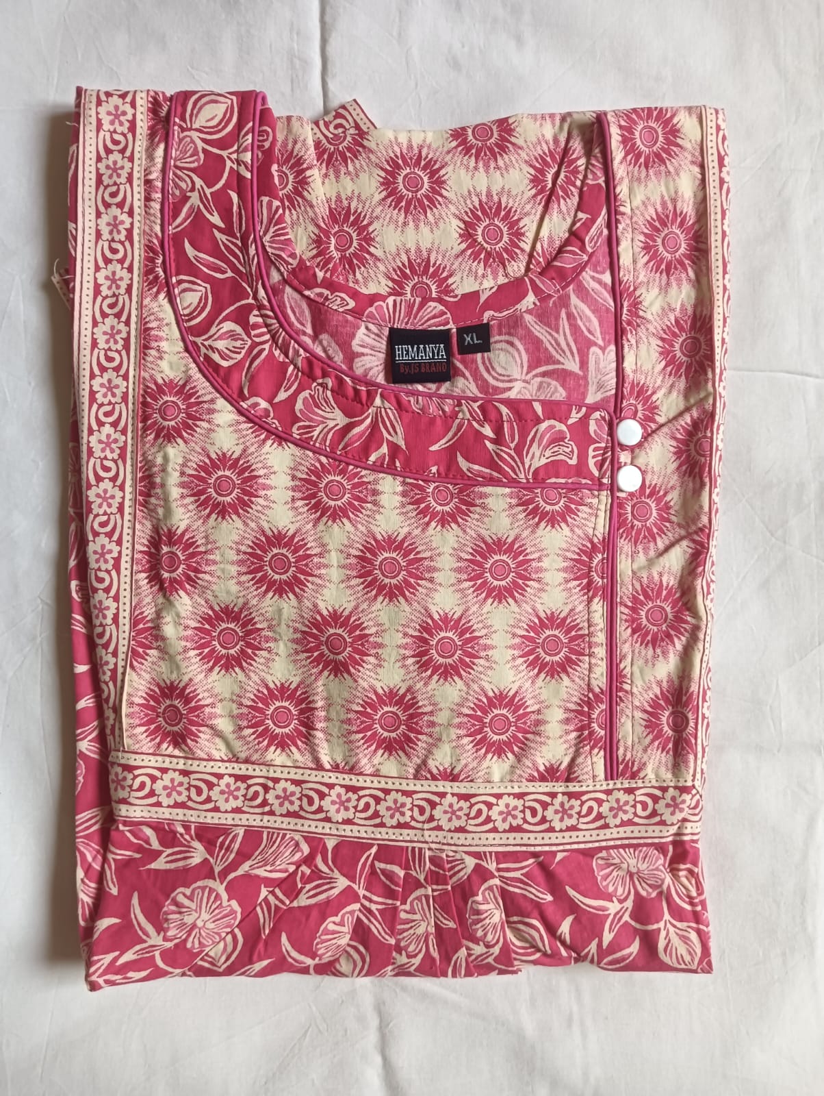 Jyoti Cotton C Neck Nighty