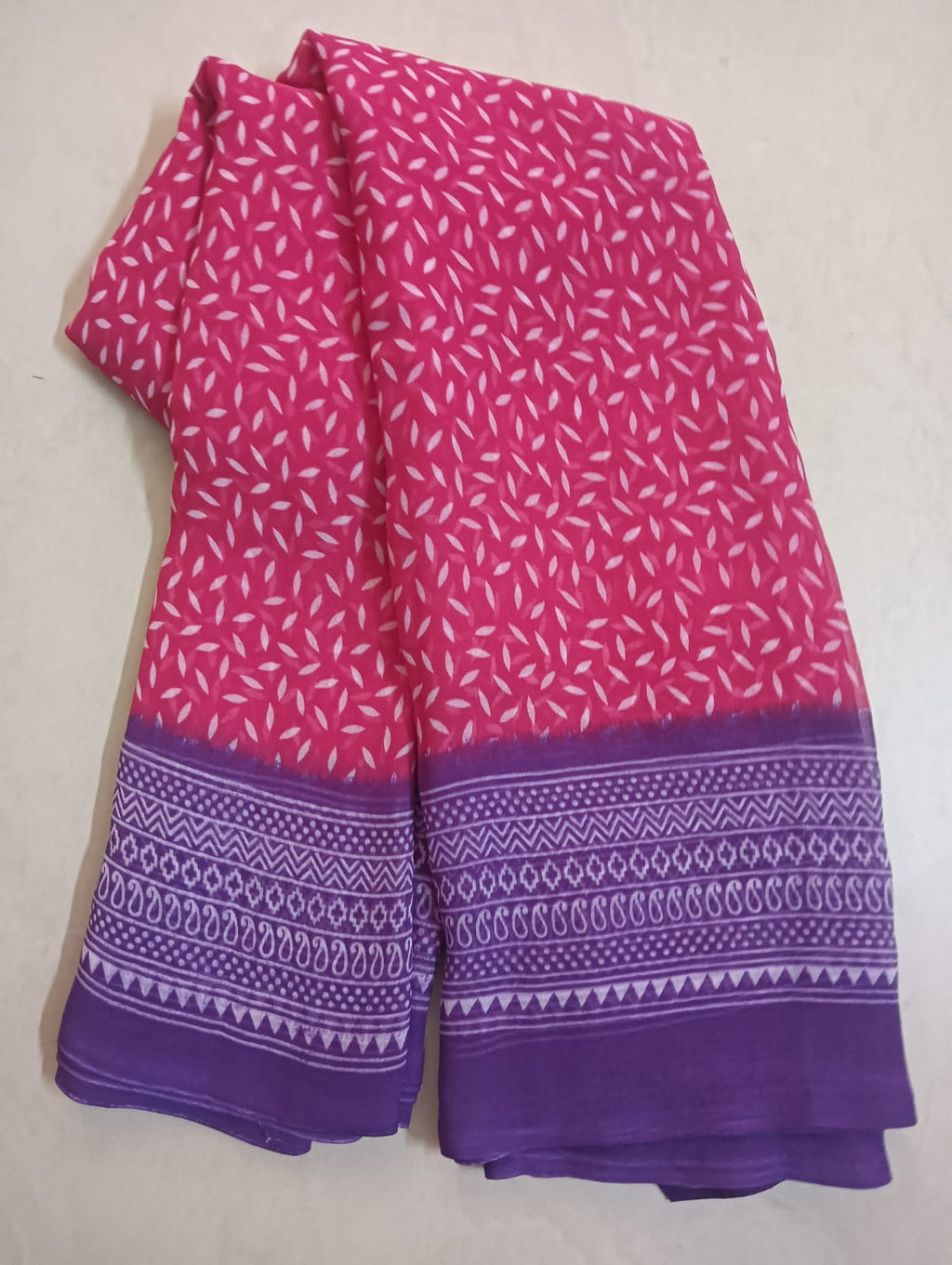 Georgette Zara Saree with contrast blouse