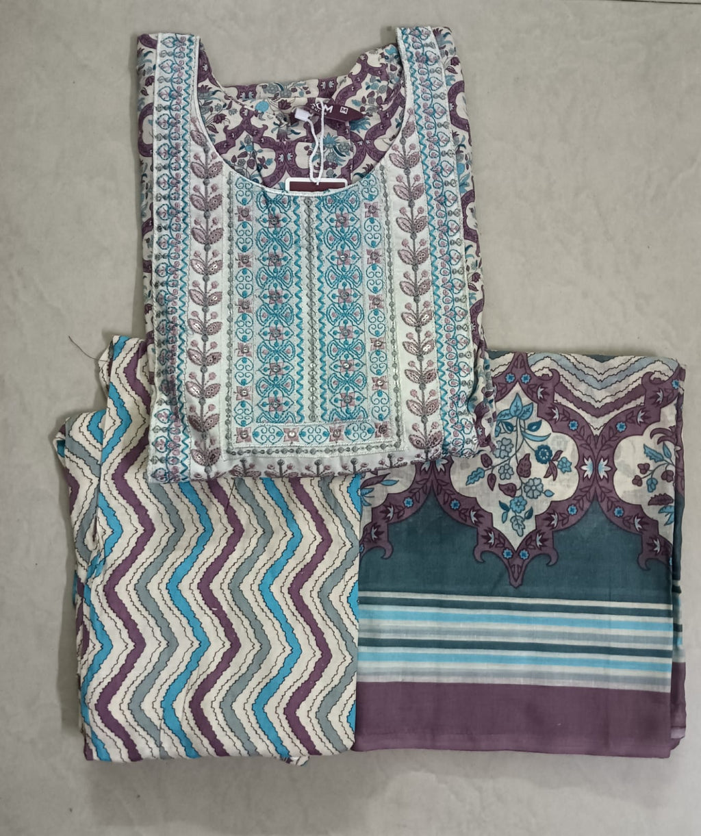 Pure Cotton Jaipuri 3PC Set