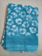 Georgette Rim Zim Saree  with Border Blouse