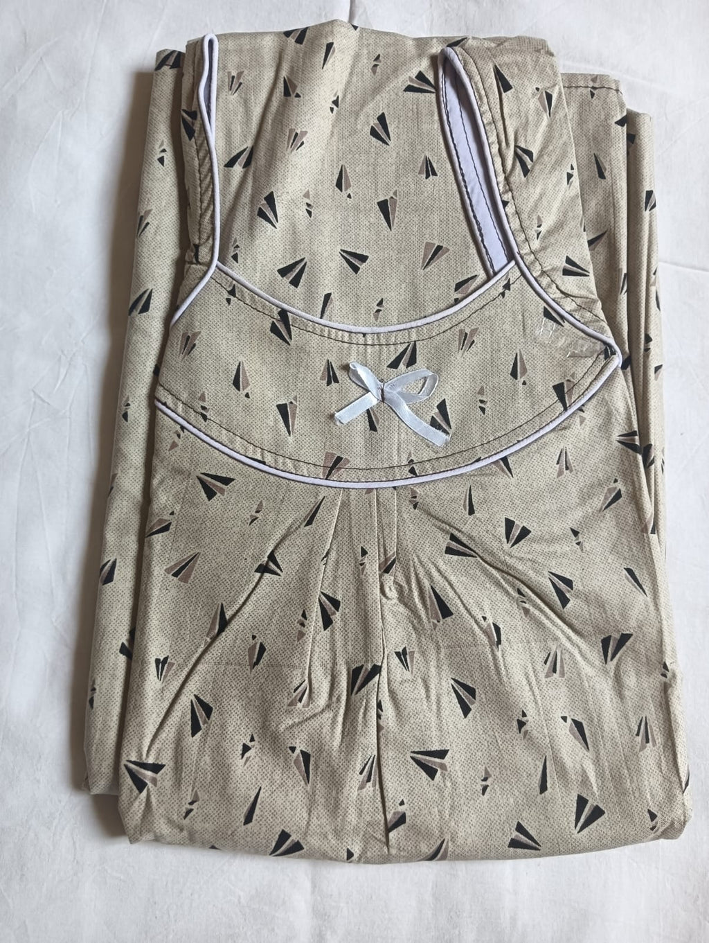 Cotton Pipping Nighty
